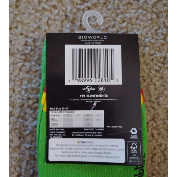 Jurassic Park Crew Socks - Picture 4 of 4